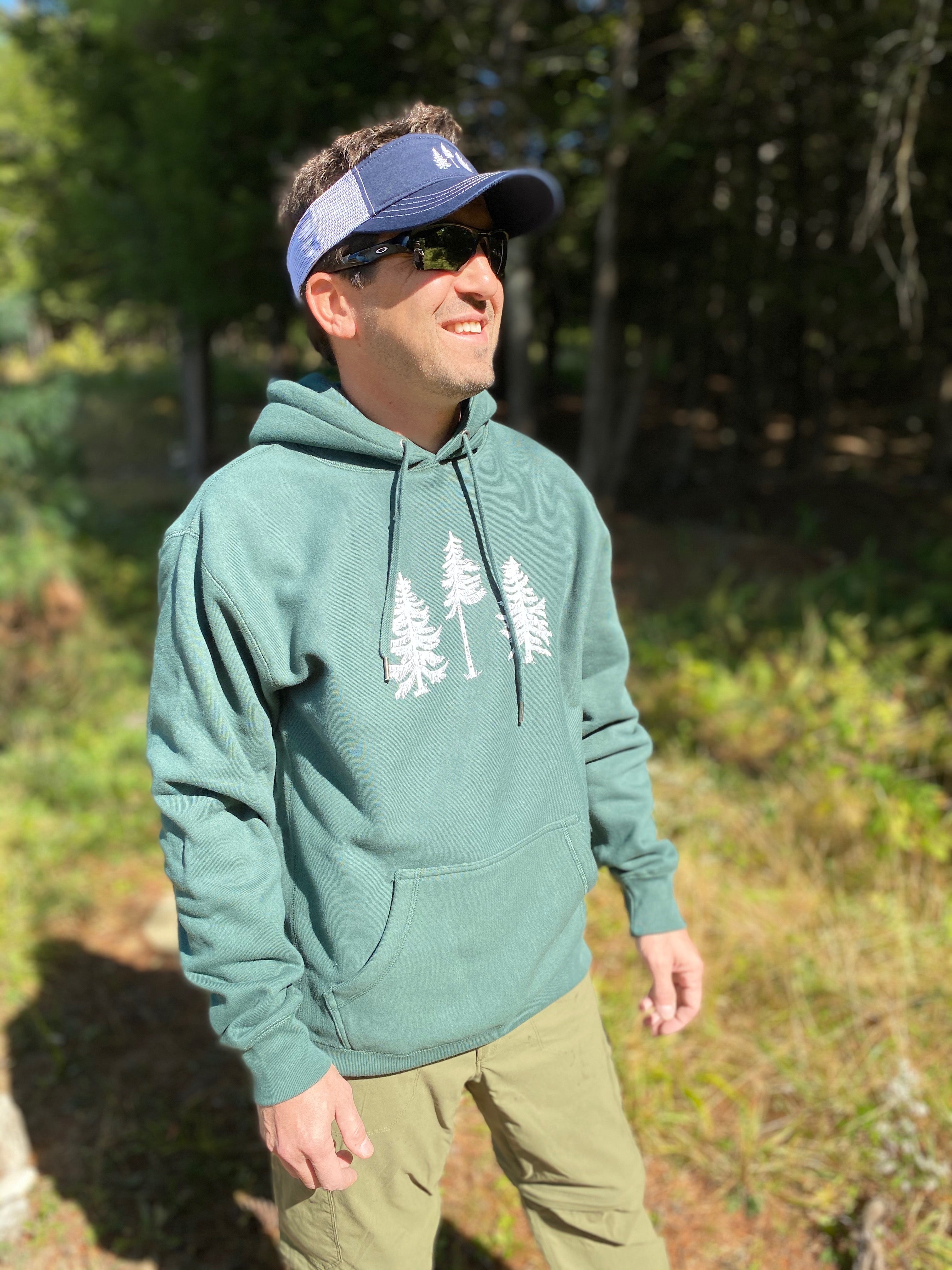 Sudadera con capucha pesada Three Pines: La trucha