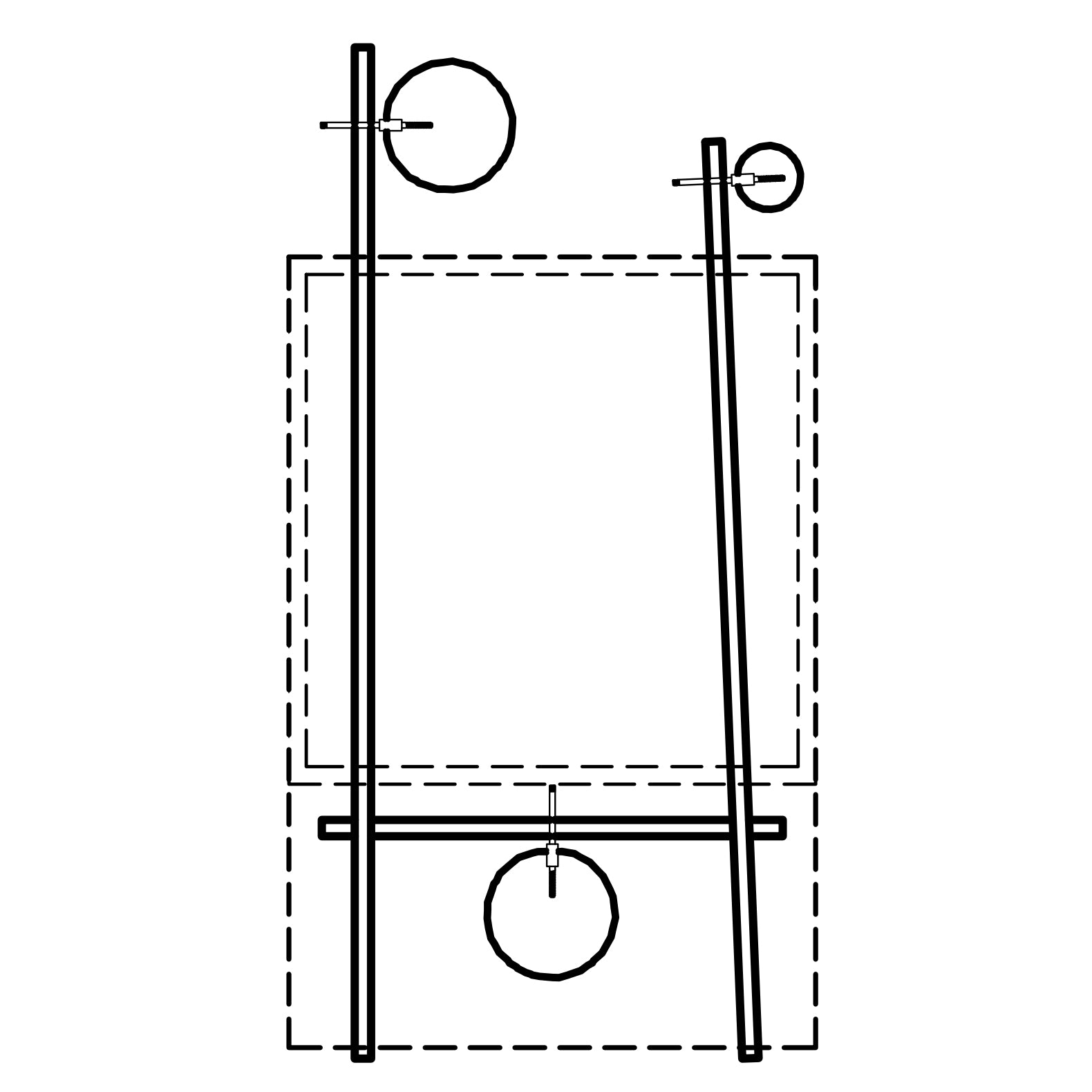CUATRO kit de herrajes para fuerte árbol-árbol