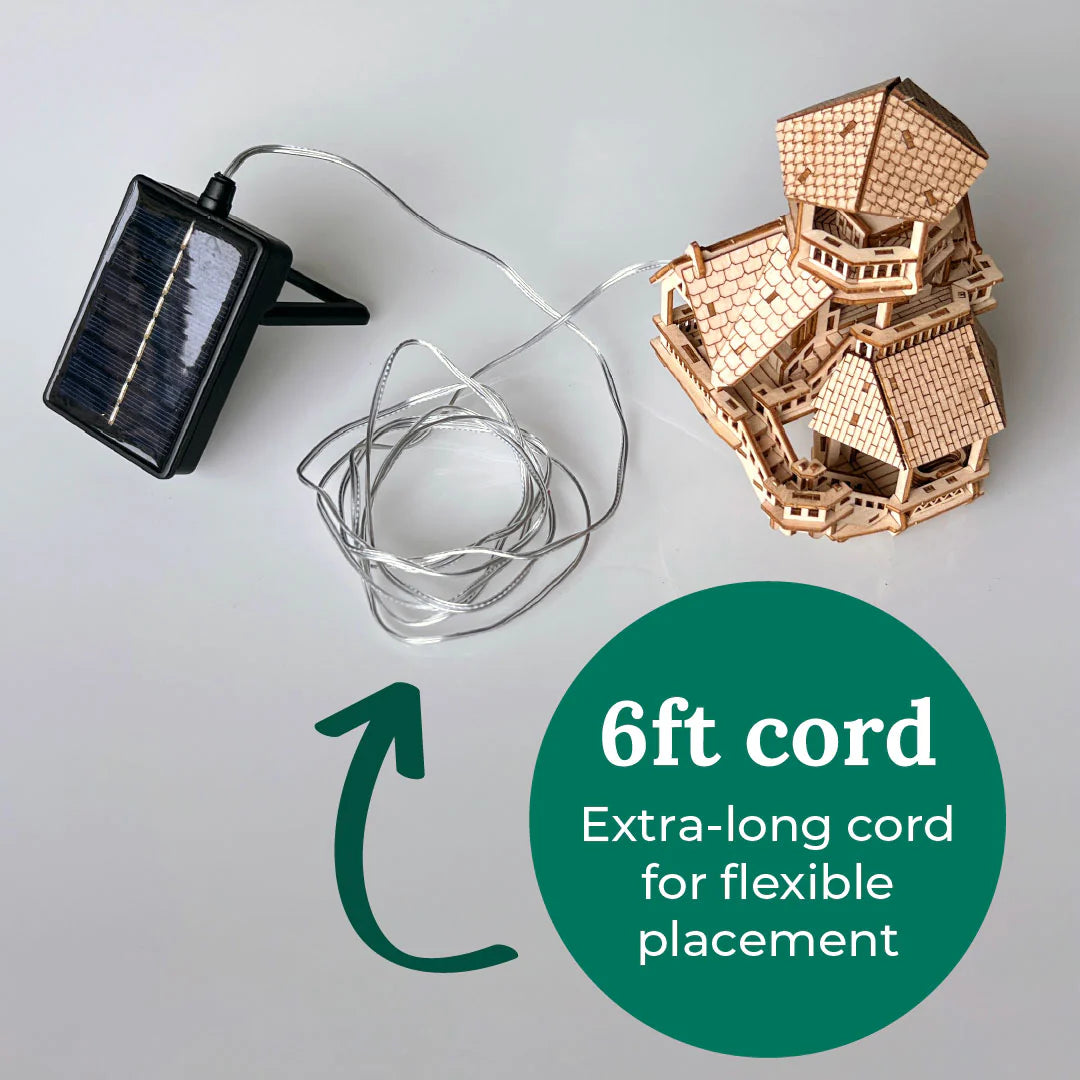 Luces USB para pequeñas casas en los árboles