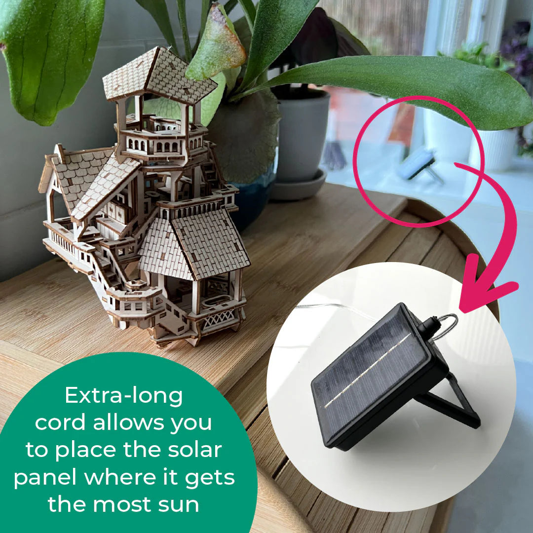 Luces USB para pequeñas casas en los árboles