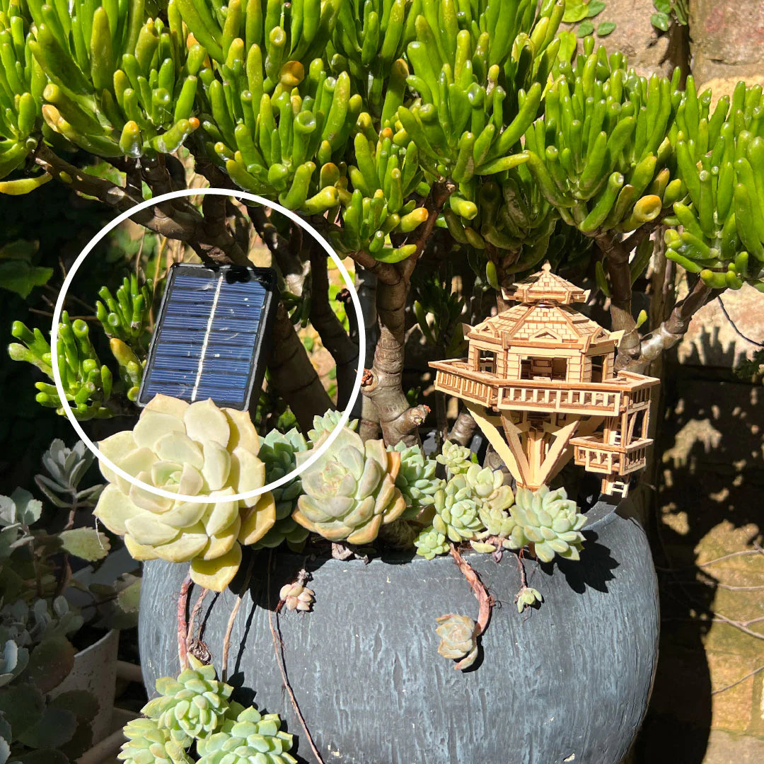 Luces USB para pequeñas casas en los árboles