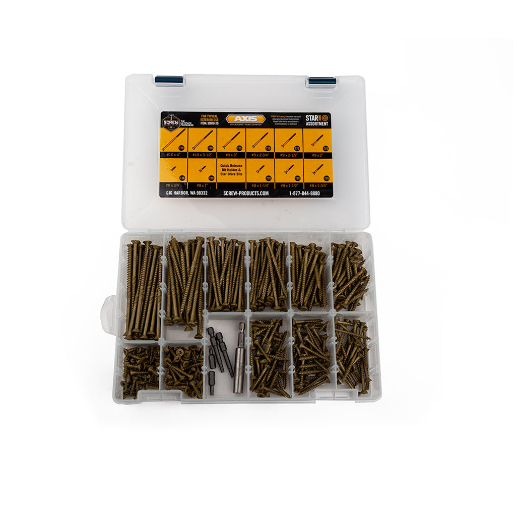 Axis - Fastener Assortment Kit – Be in a Tree
