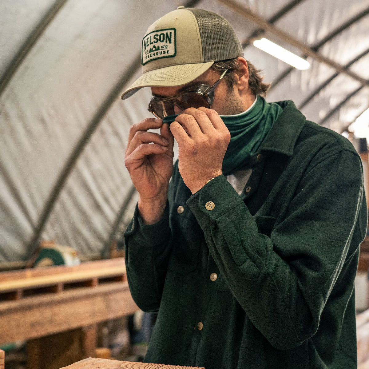 Nelson Treehouse Carpenter Flannel Shacket