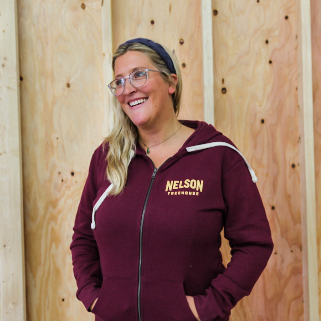 Woodgrain-Sweatshirt – Kastanienbraun