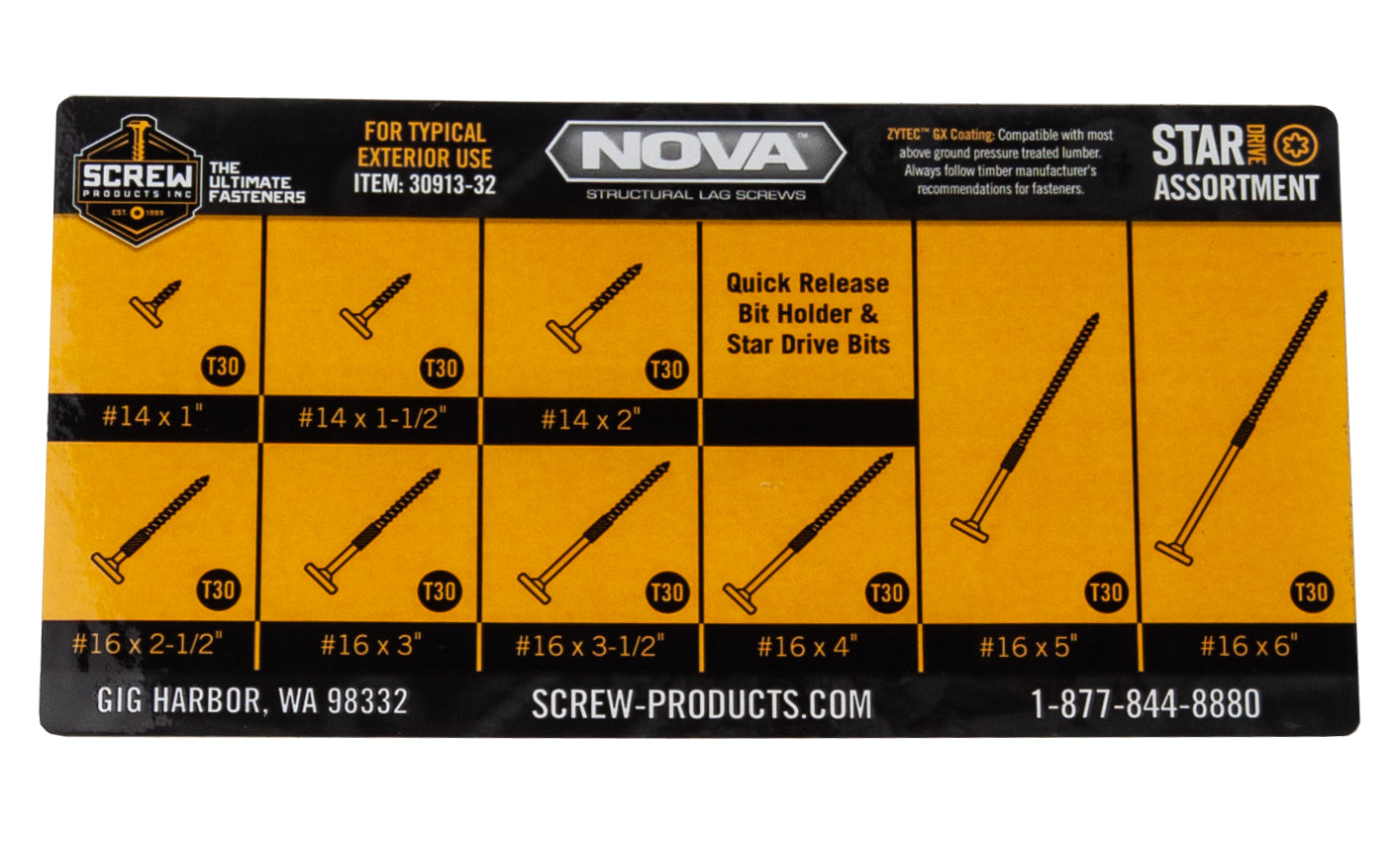 Nova - Fastener Assortment Kit
