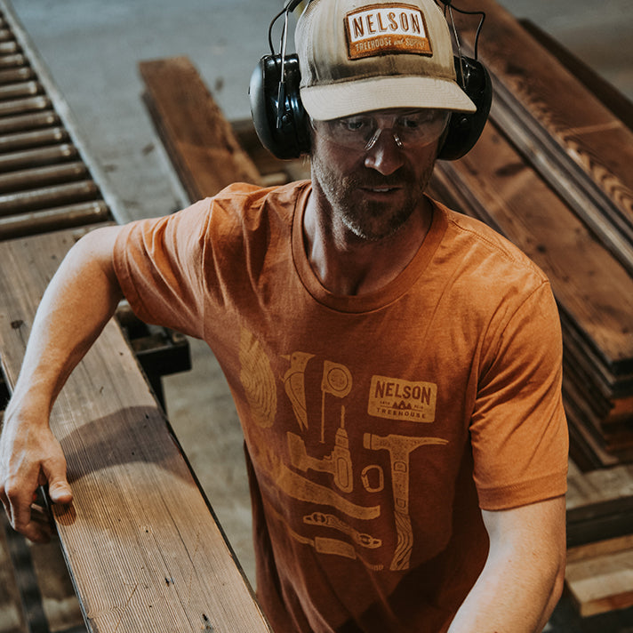 Camiseta de herramientas de la casa del árbol