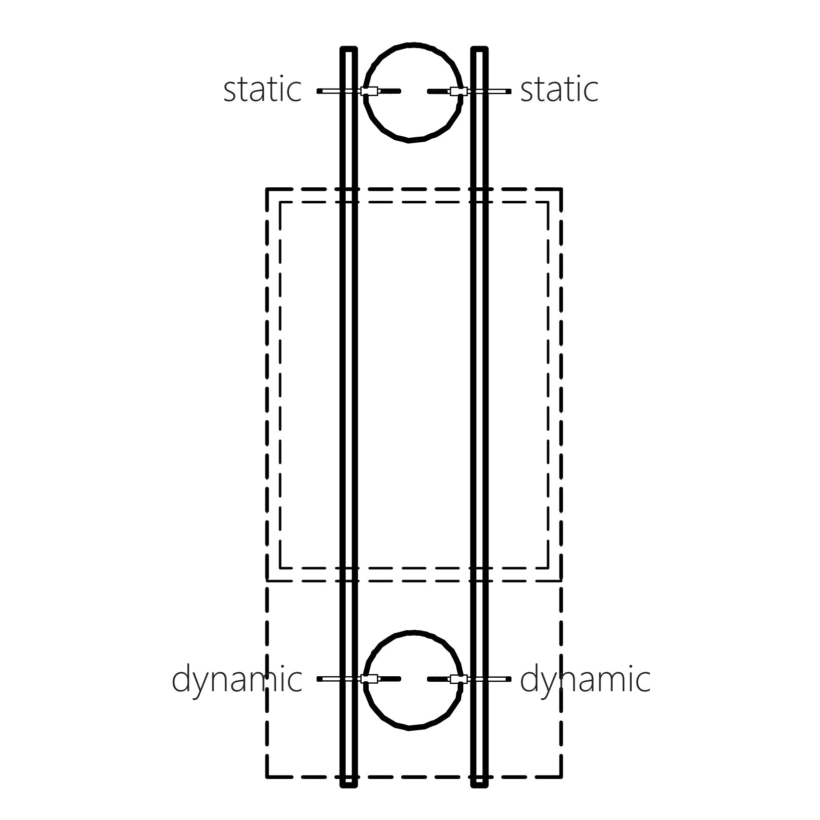 Tree Fort - DOS árboles sin poste - Kit de hardware