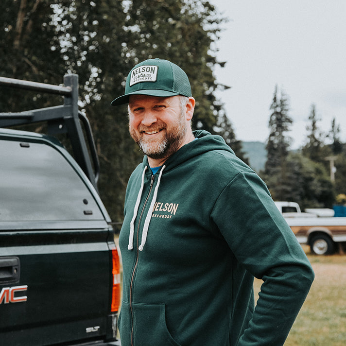 Woodgrain-Sweatshirt – Waldgrün