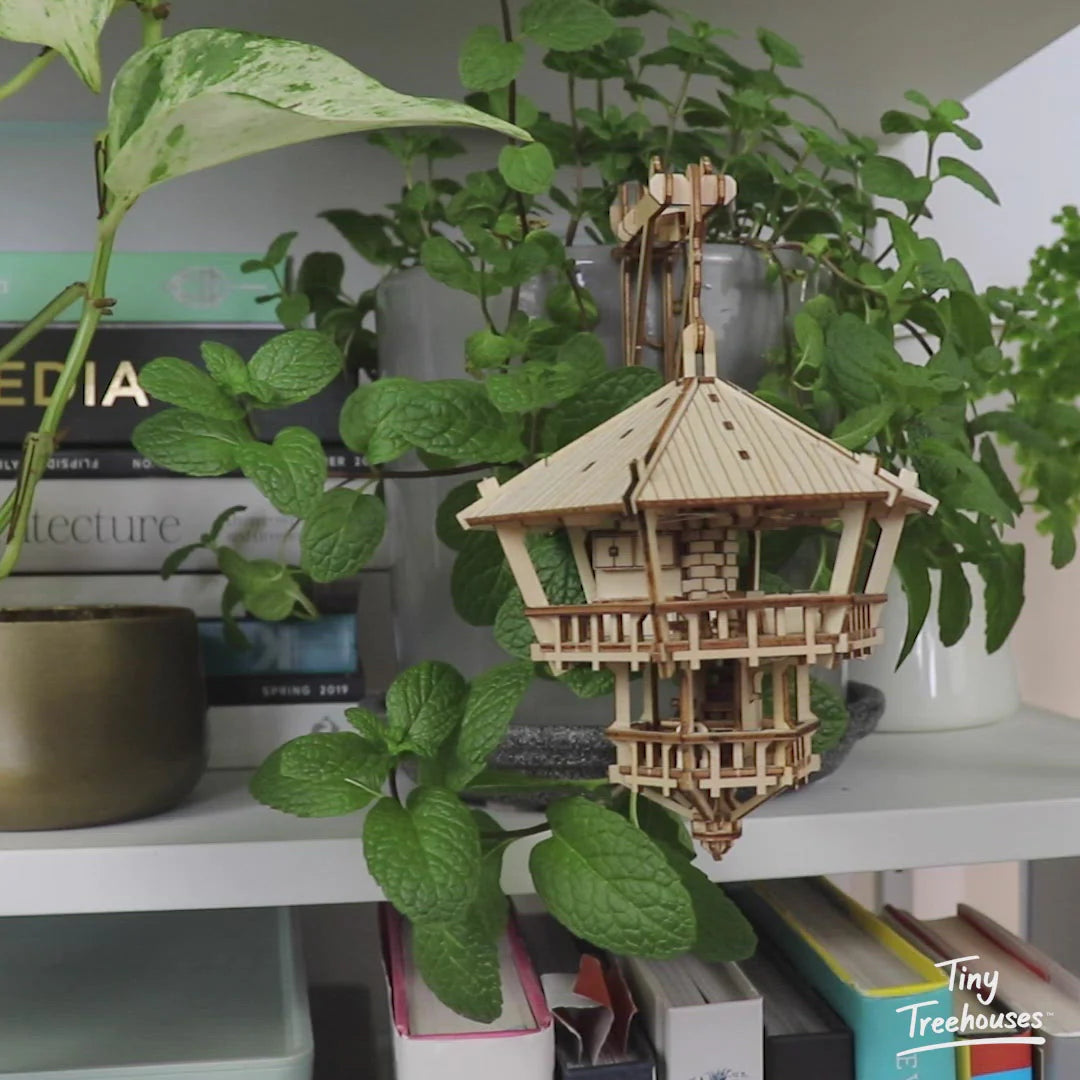 Escondite en las copas de los árboles