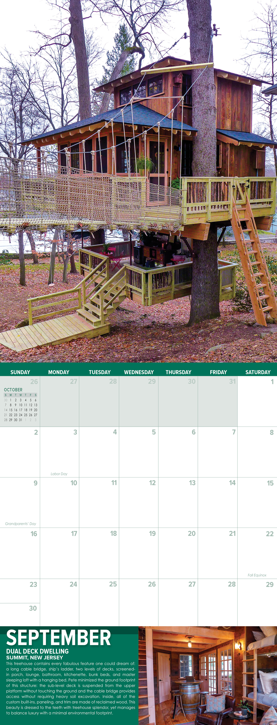 Pete Nelson's 2018 Treehouse Calendar
