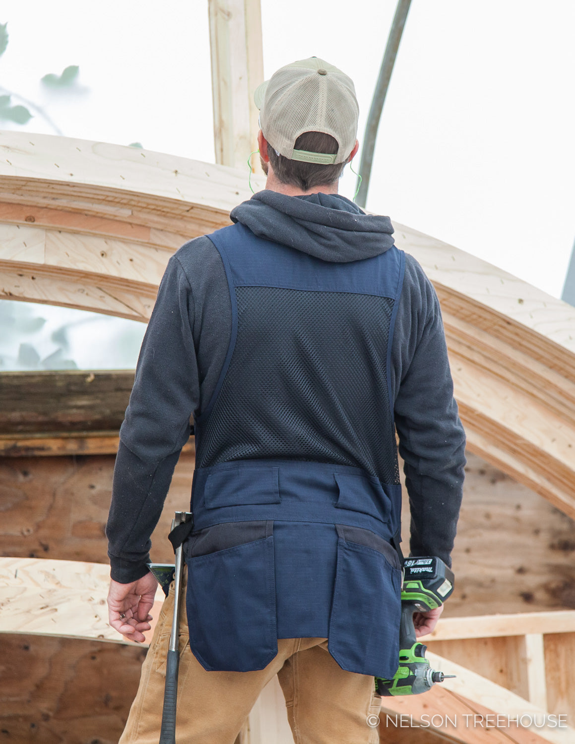 NT&S Mesh Back Blaklader Tool Vest - Navy