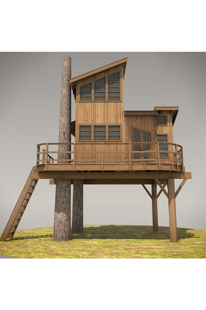DIY Treehouse Plans No. 13: Nooksack designed by Pete Nelson – Be in a Tree