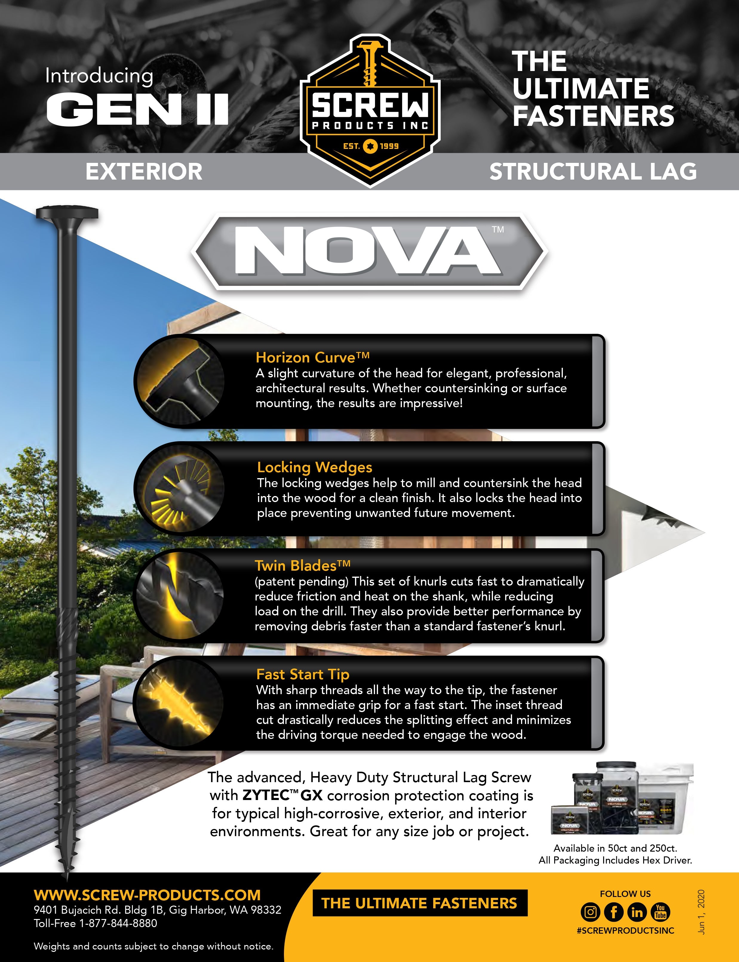 #14x6" - Structural Lag Screws