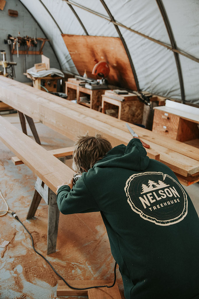 Woodgrain-Sweatshirt – Waldgrün