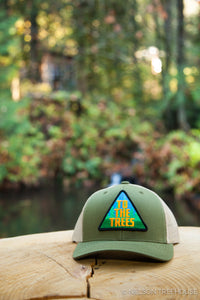 Snapback Hat with To The Trees Patch - Moss Green