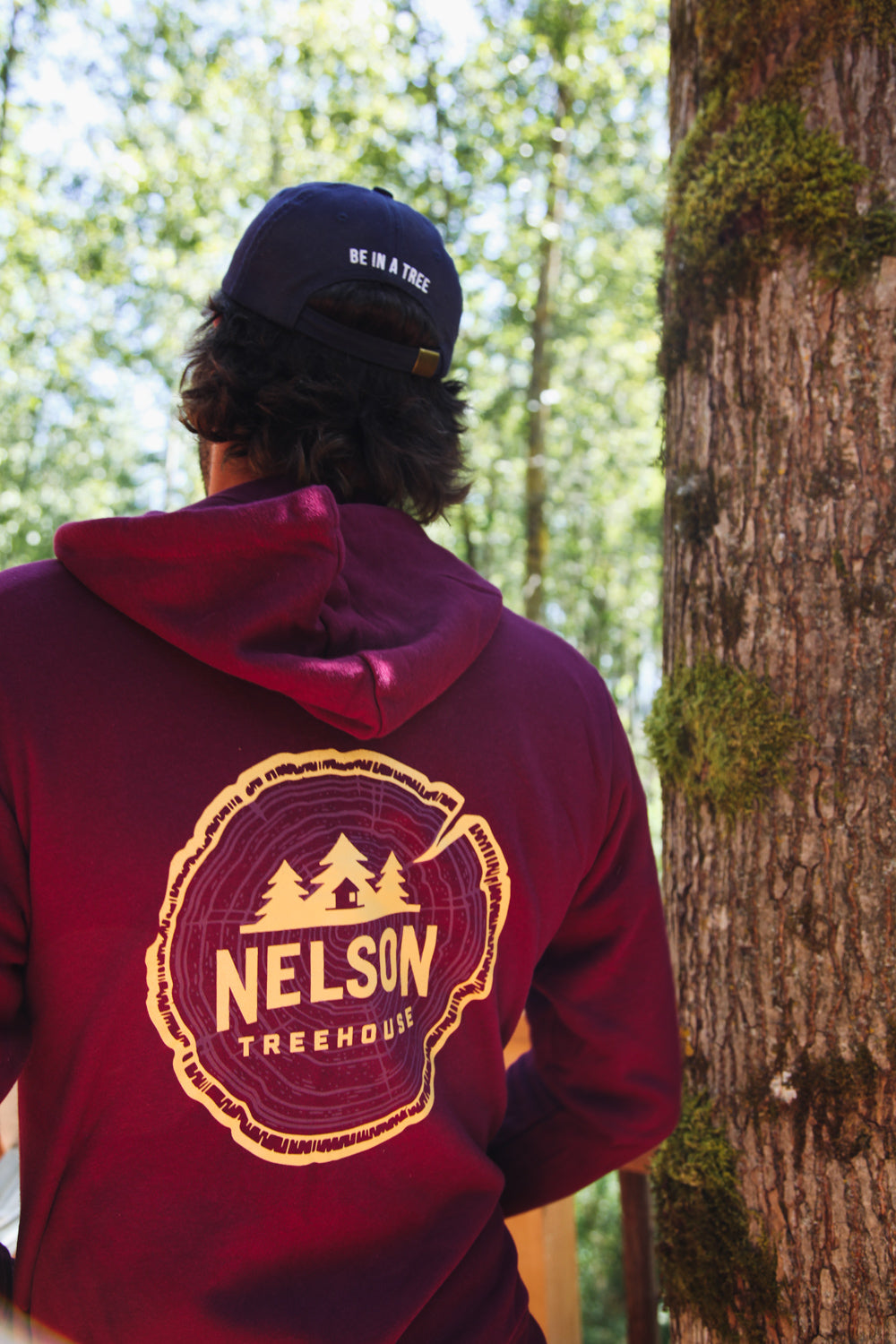 Woodgrain-Sweatshirt – Kastanienbraun